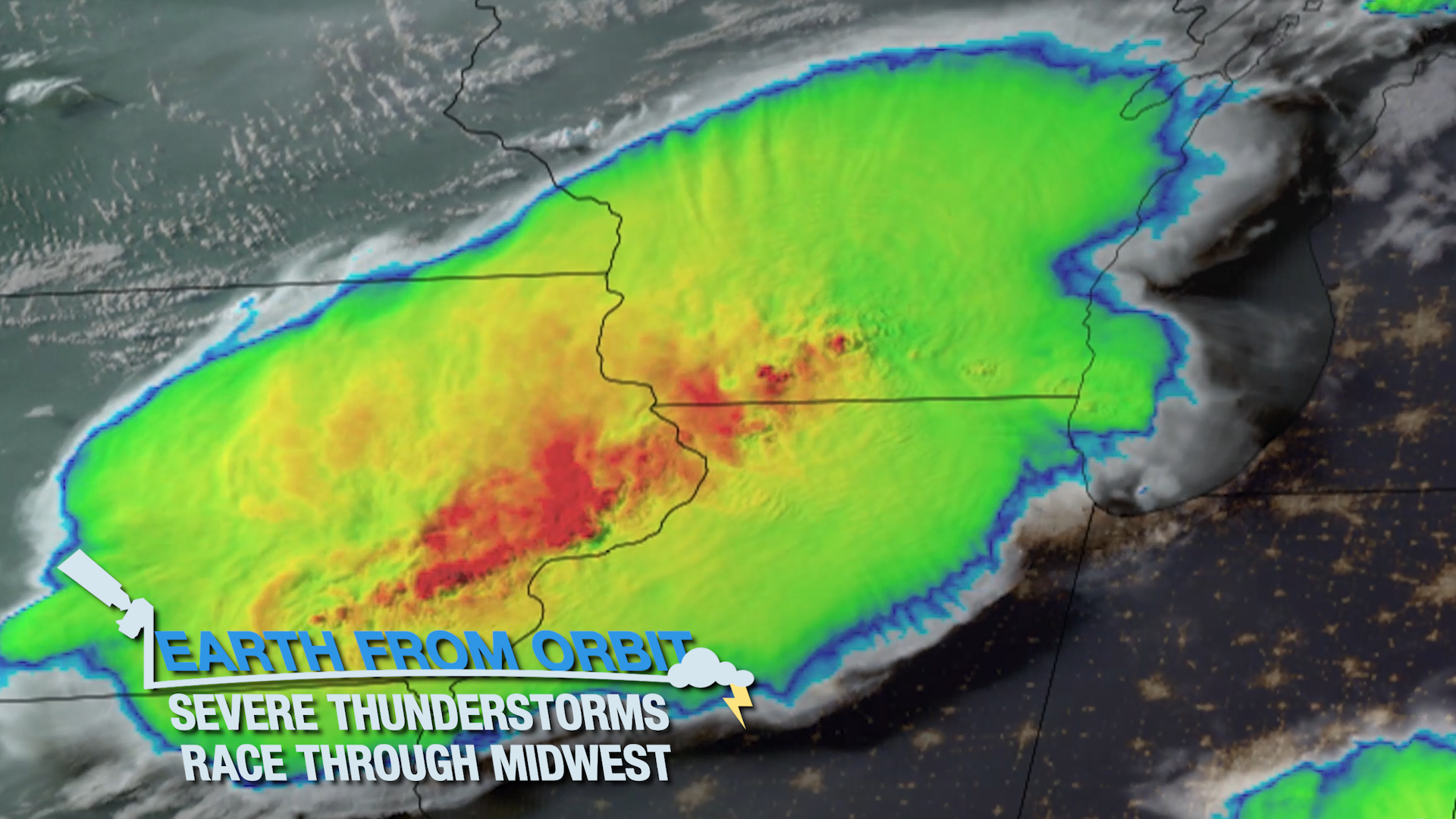 Severe Storms Race Through the Midwest