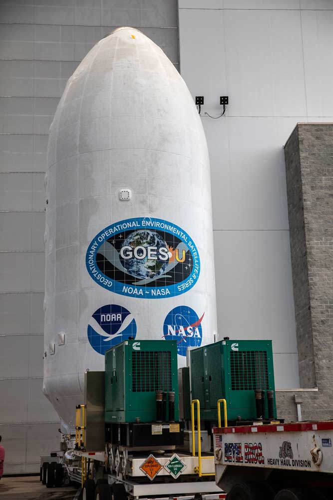 GOES-U Transport to Launch Complex 39A