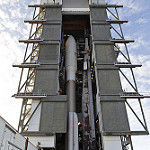 View HIGHEST REZ Version in new window. GOES-S Begins Rollout to Pad