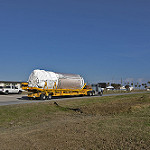 View HIGHEST REZ Version in new window. GOES-S Centaur Transported to Delta Opearions Center