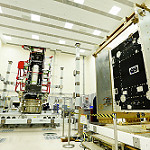View HIGHEST REZ Version in new window. GOES-R Spacecraft System and Propulsion Modules in Lockheed Martin Cleanroom