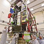 View HIGHEST REZ Version in new window. GOES-R Spacecraft Propulsion Module Arrives