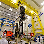 View HIGHEST REZ Version in new window. GOES-R Spacecraft Mate in Progress