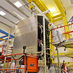View HIGHEST REZ Version in new window. GOES-R Spacecraft Mate Image 5