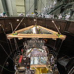 View HIGHEST REZ Version in new window. GOES-T Lowered into Thermal Vacuum Chamber