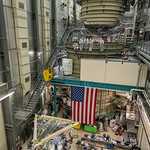 View HIGHEST REZ Version in new window. Lifting GOES-T to Thermal Vacuum Chamber
