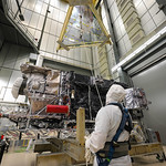 View HIGHEST REZ Version GOES-U Secured for Lift to Thermal Vacuum Chamber